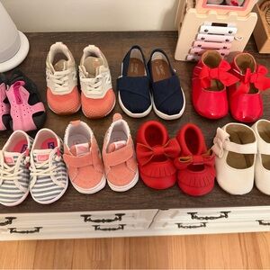 Infant girls shoe bundle 8 pair